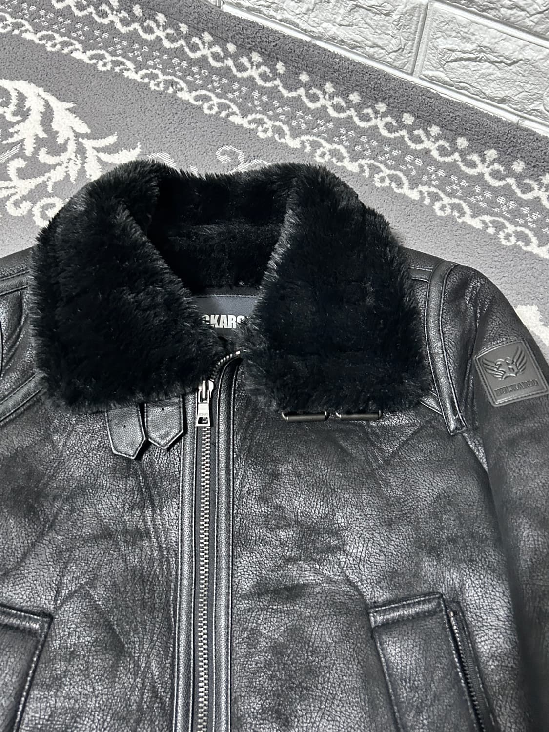 버커루 시어링 버클 무스탕 자켓 상품이미지5