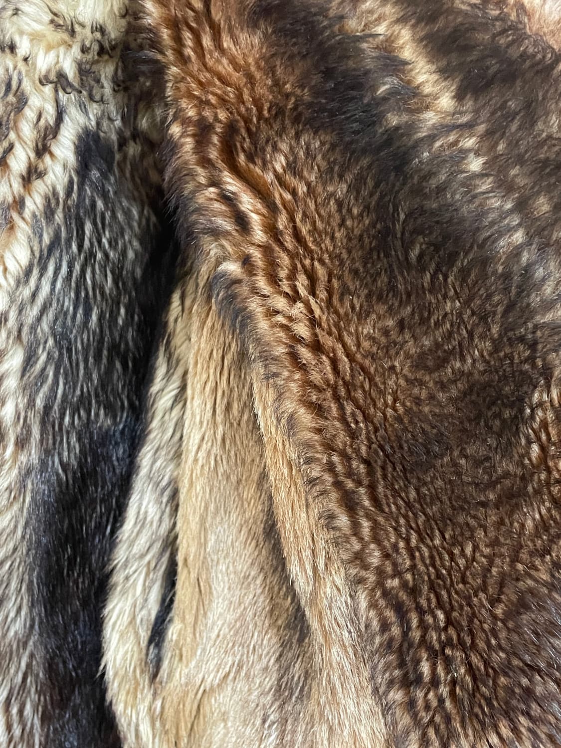 Vintage genuine 양가죽 무스탕 66사이즈 상품이미지5