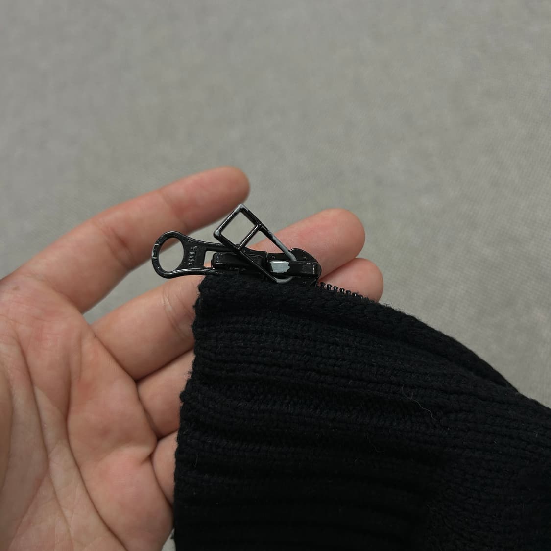 라코스테 블랙 니트집업 가디건(105) 상품이미지7