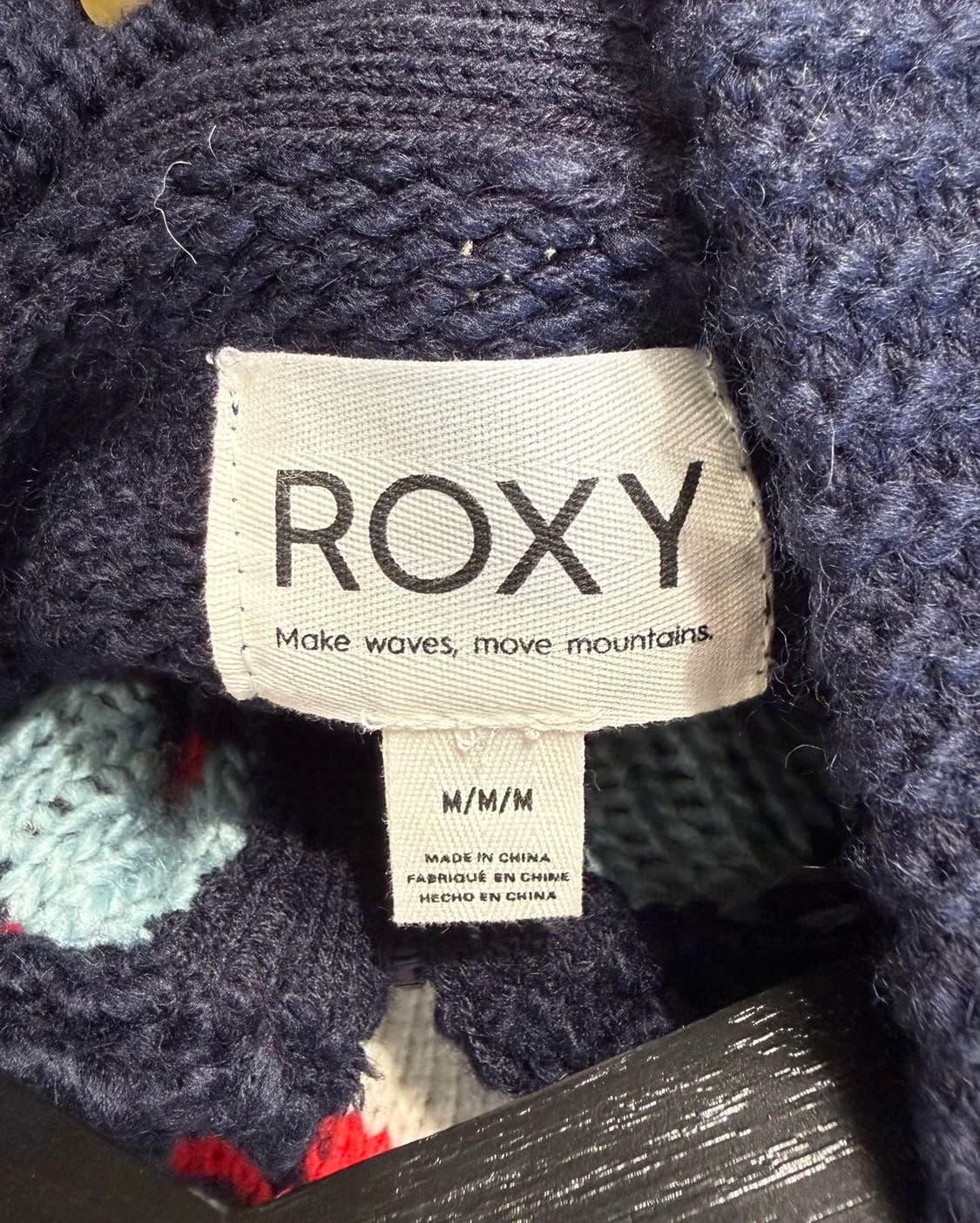 록시 네이비 카우친 니트 가디건  상품이미지8