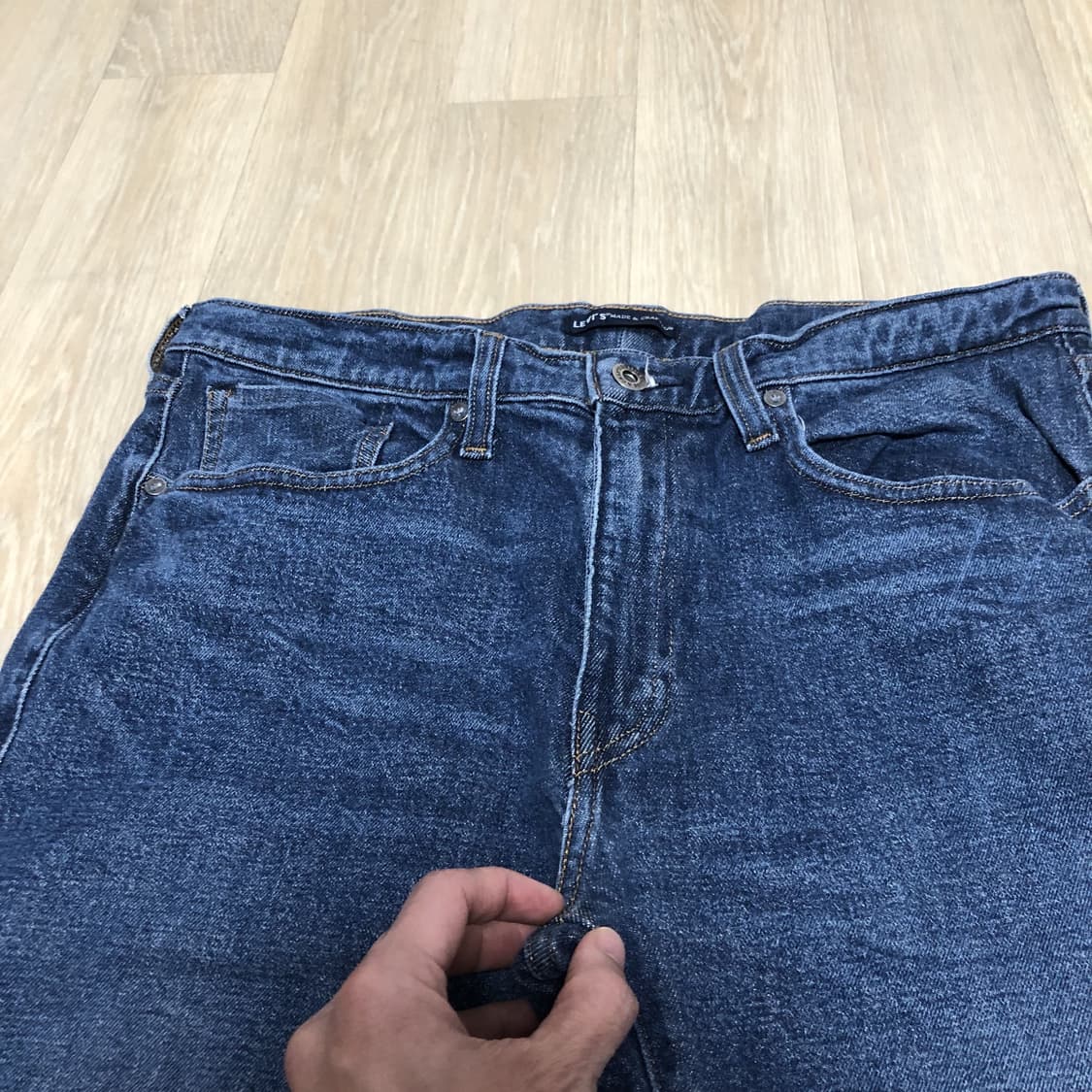 (31) 리바이스 502 테이퍼드핏 메이드 & 크래프티드 블루탭 데님 상품이미지3