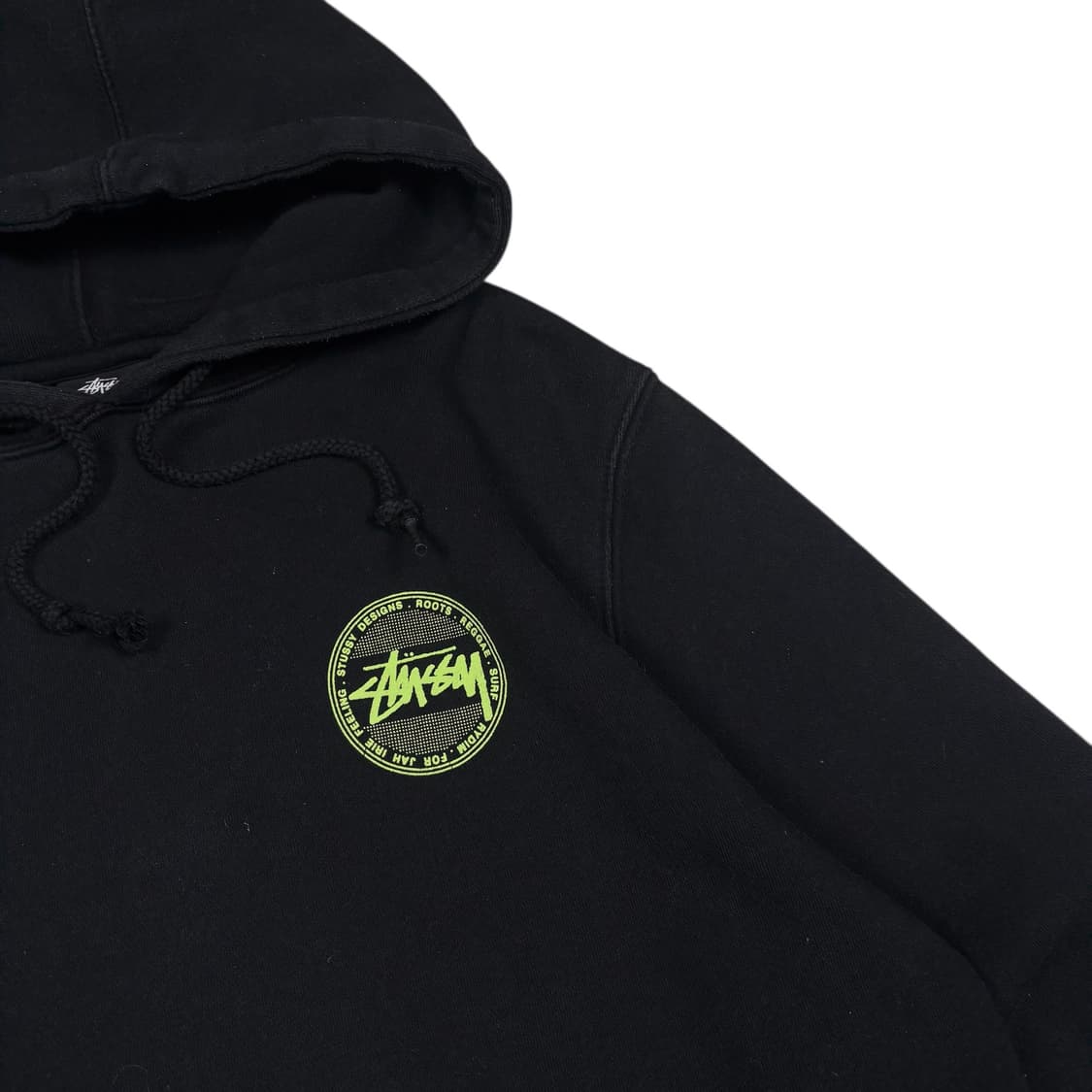 스투시 블랙컬러 빅로고 후드티 상품이미지4