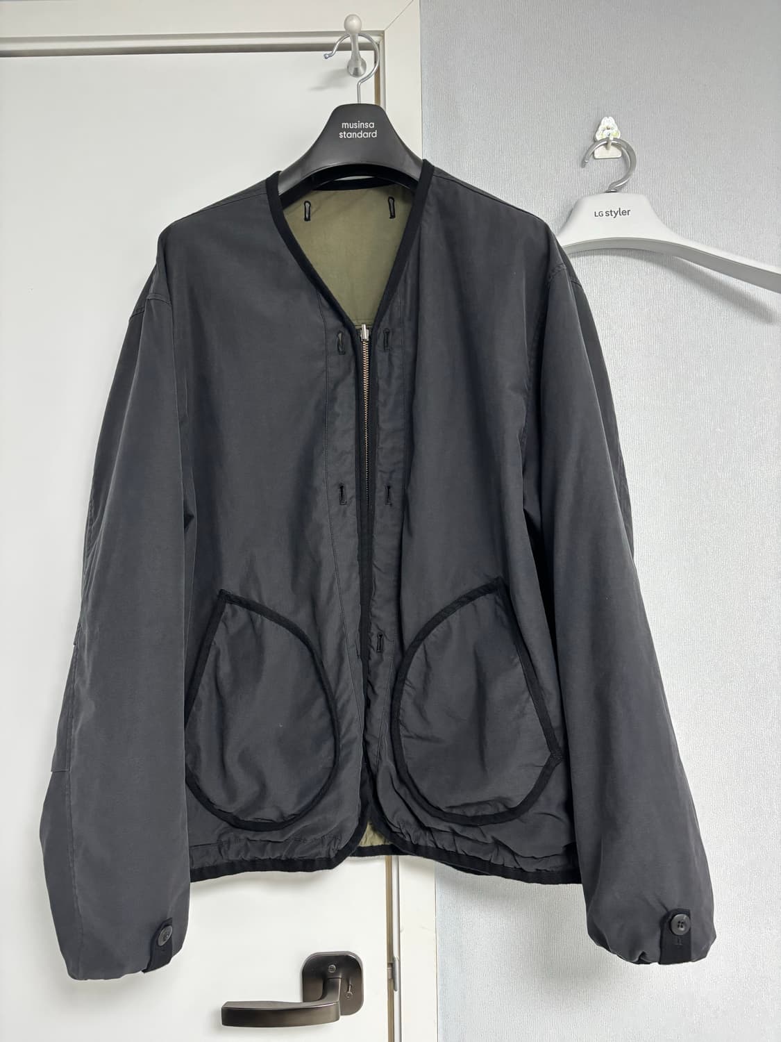 유니온블루 라이너 자켓 블랙/카키 XL 상품이미지3