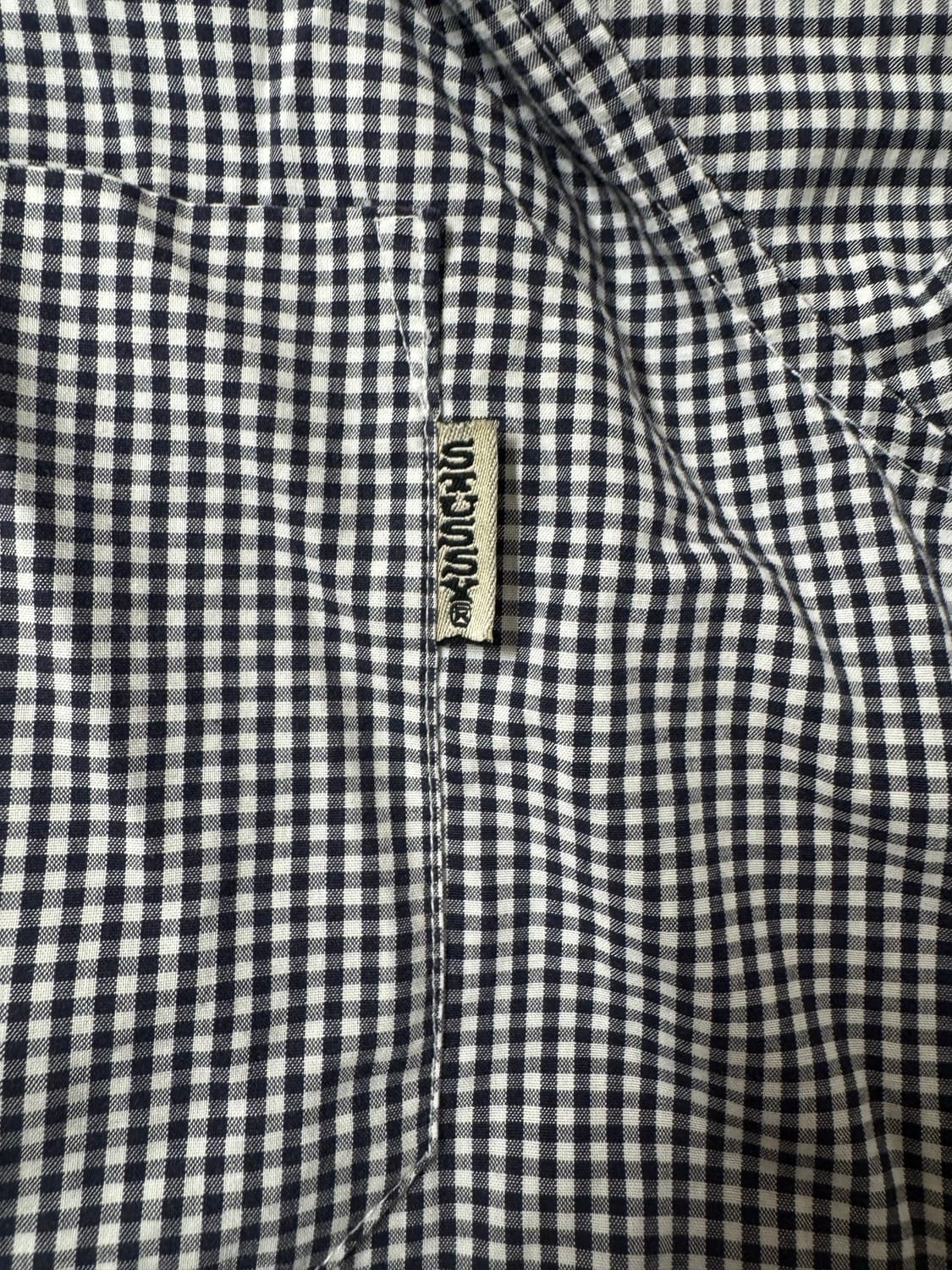 90s stussy made in usa 체크셔츠 (M) 상품이미지4