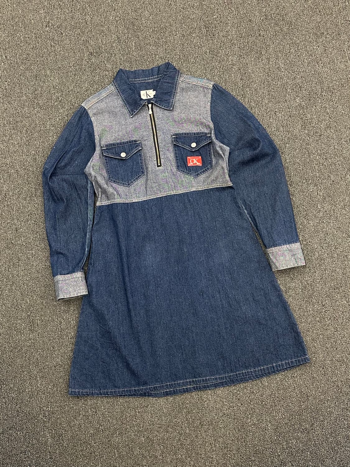 M)캘빈클라인 빈티지 여성 데님 원피스 상품이미지1