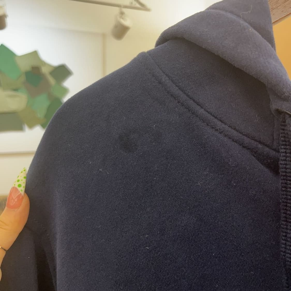 갭 올드스쿨 빈티지 오버핏 약기모 후드집업 XL C09270 상품이미지8