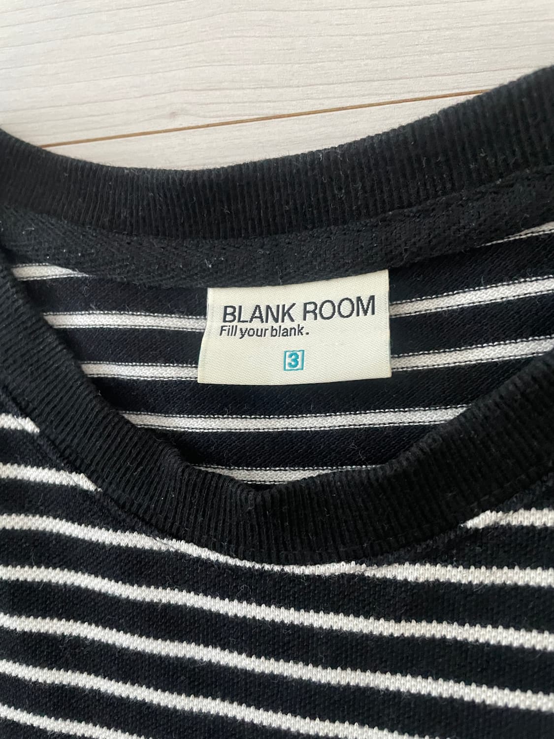 블랭크룸 스트라이프 긴팔 티셔츠 사이즈 3 상품이미지2
