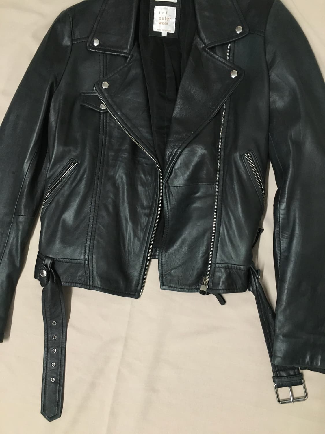 급처! 자라 양가죽 라이더자켓 상품이미지4