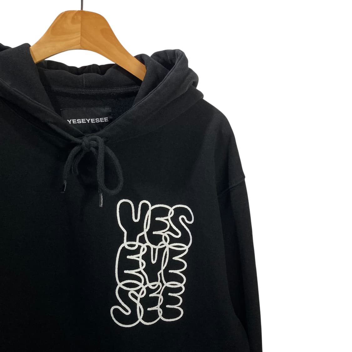 예쓰아이씨 로고 블랙 후드 상품이미지3