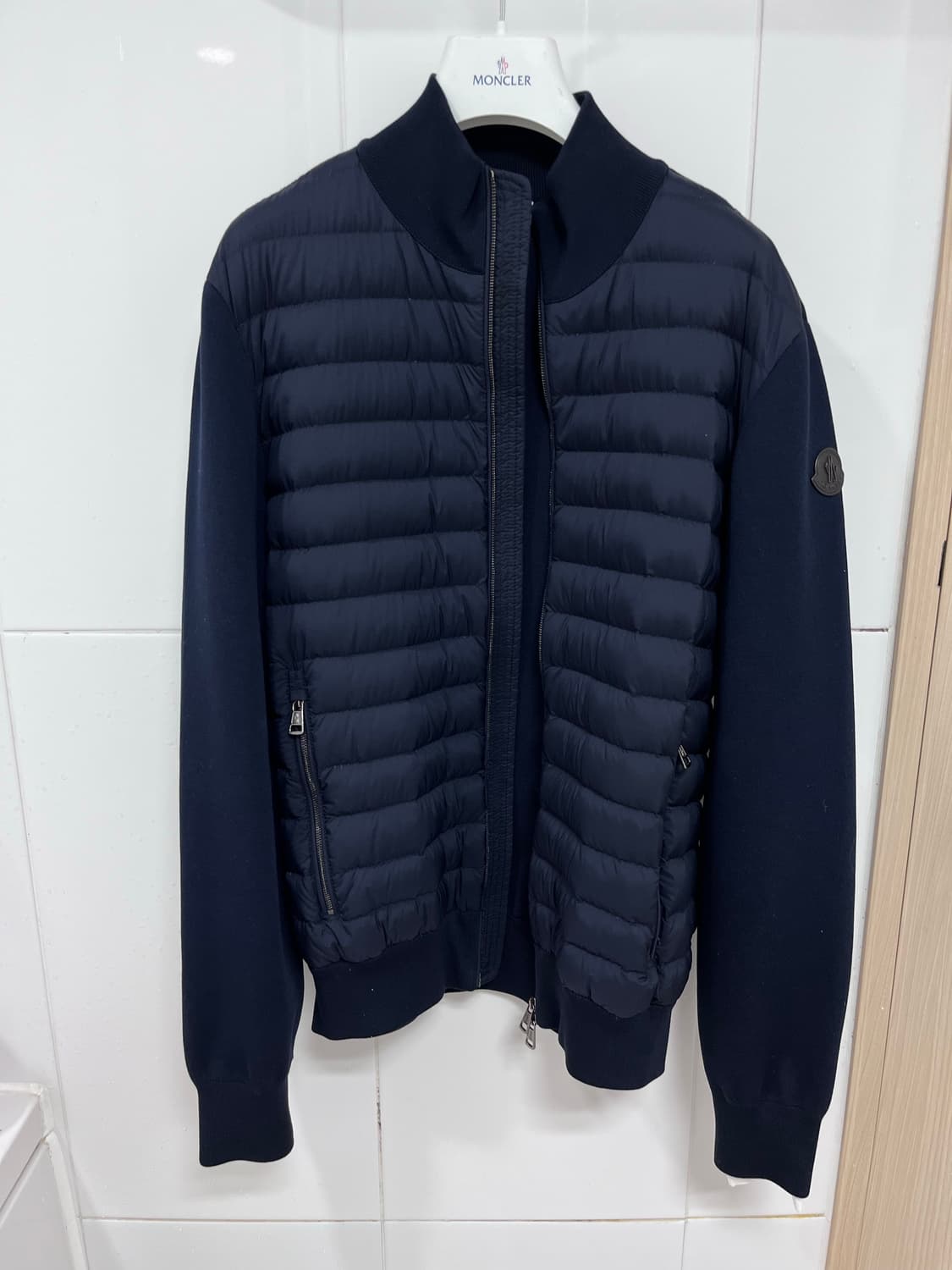 [L]몽클레어 니트패딩 네이비 상품이미지2