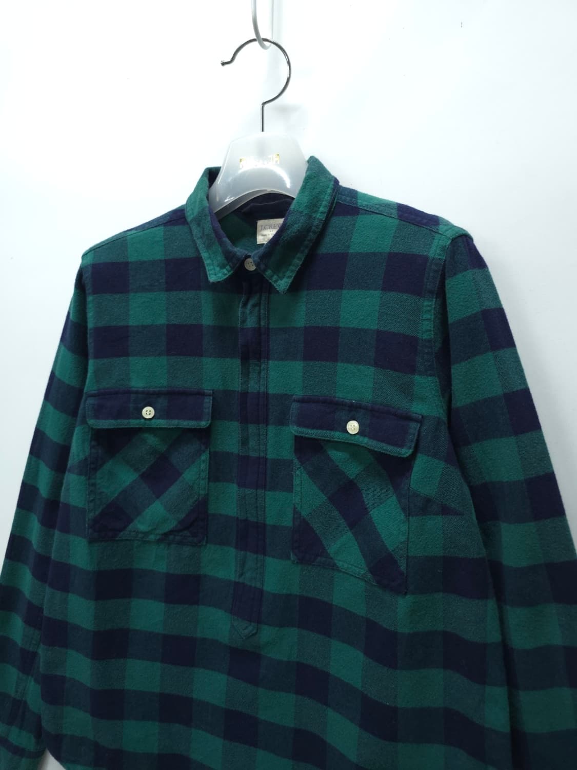 J.CREW 그린체크 하프지퍼 셔츠 ( 여성55 ) 상품이미지2