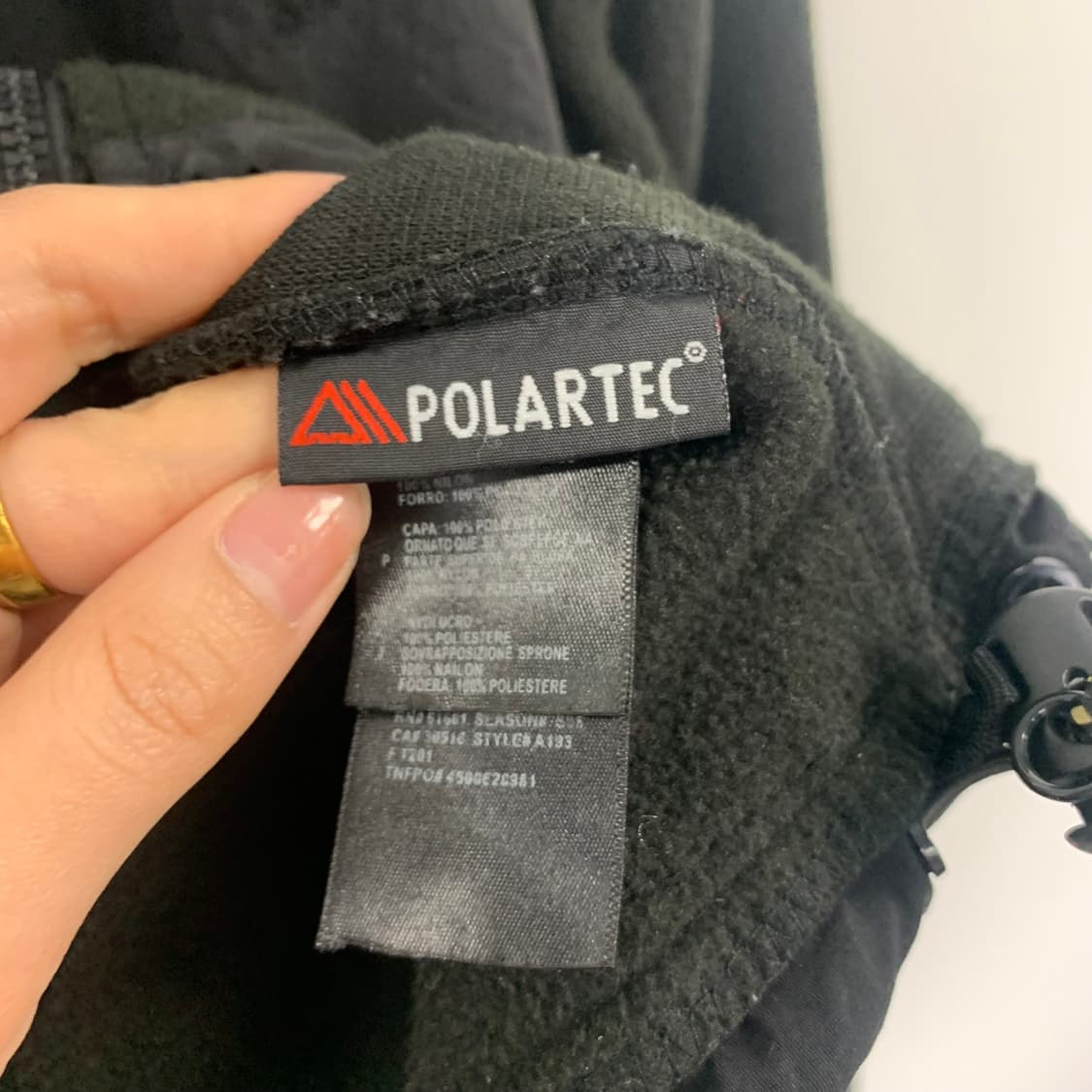 노스페이스 폴라텍 데날리 블랙 플리스 자켓 상품이미지6