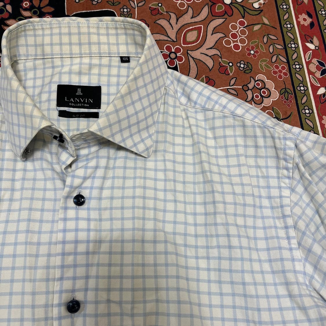 랑방 컬렉션 남성 스탠다드 체크 셔츠 XL/105 상품이미지3