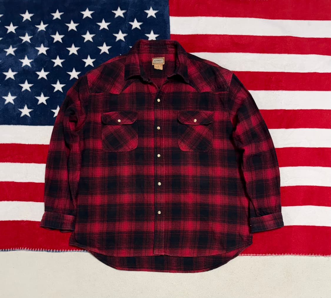 버팔로체크 플란넬 웨스턴 셔츠 SCHMIDT flannel shirt 상품이미지1
