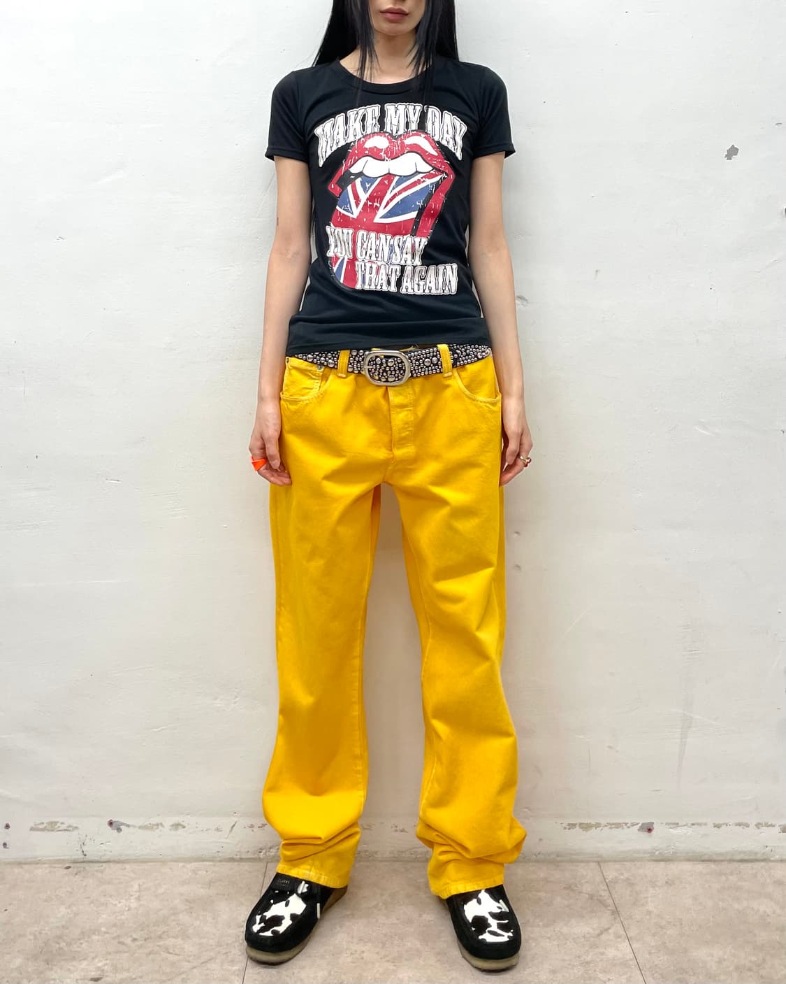 Rolling Stones American Flag Lip Black T 상품이미지5