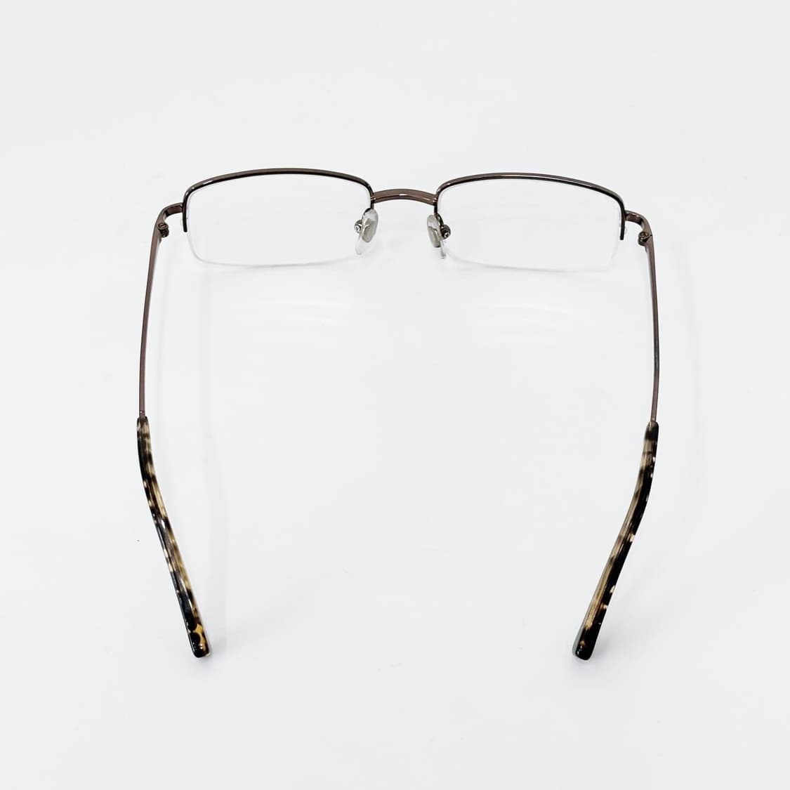 LUCK 브라운 반무테 데드스탁 빈티지안경 상품이미지4