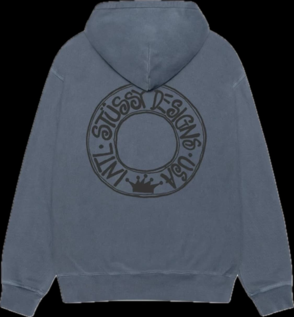 스투시 부아나 피그먼트 다이드 집 후드 네이비 L 상품이미지2