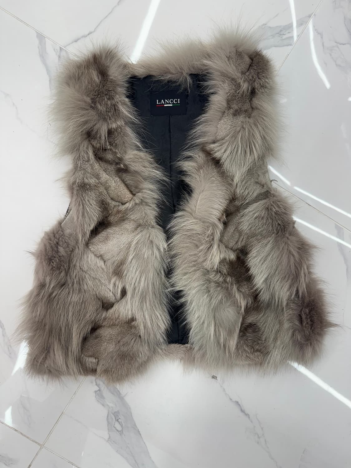 •LANCCI 란찌 폭스 퍼 베스트 조끼 상품이미지1