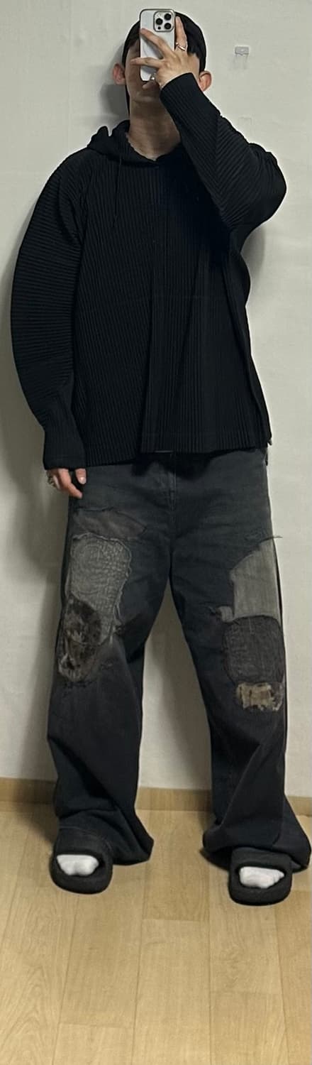 옴므플리세 아노락 후드티 상품이미지5