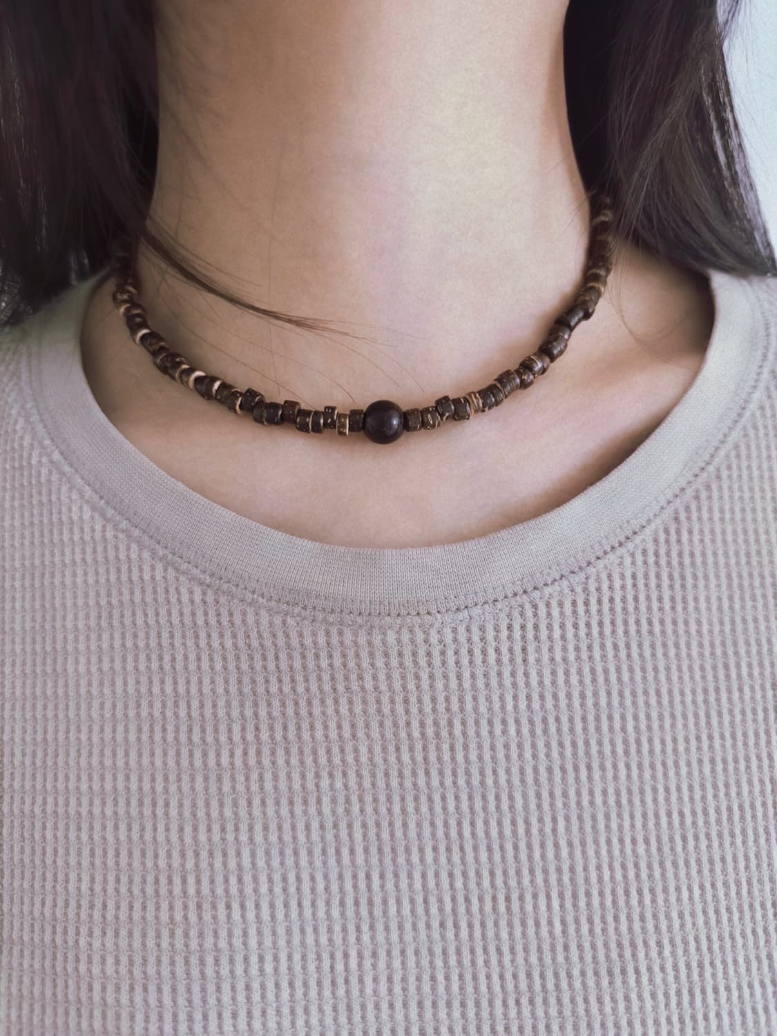Autumn wood necklace - 2 상품이미지1