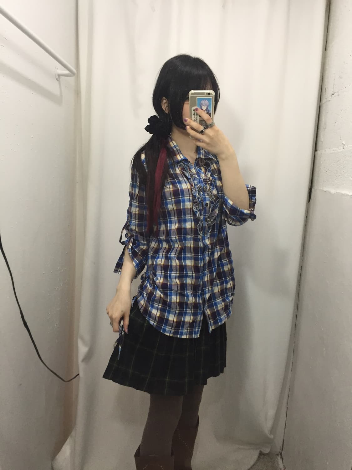 블루 체크 소녀 💤 상품이미지2