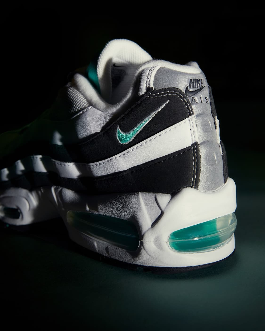 [255]나이키 에어맥스95 OG 화이트 앤 블랙 에메랄드 상품이미지6