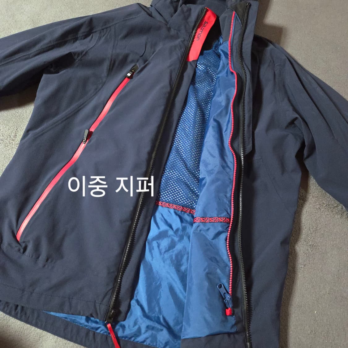 살로몬 바람막이 자켓 M 95 네이비 상품이미지7