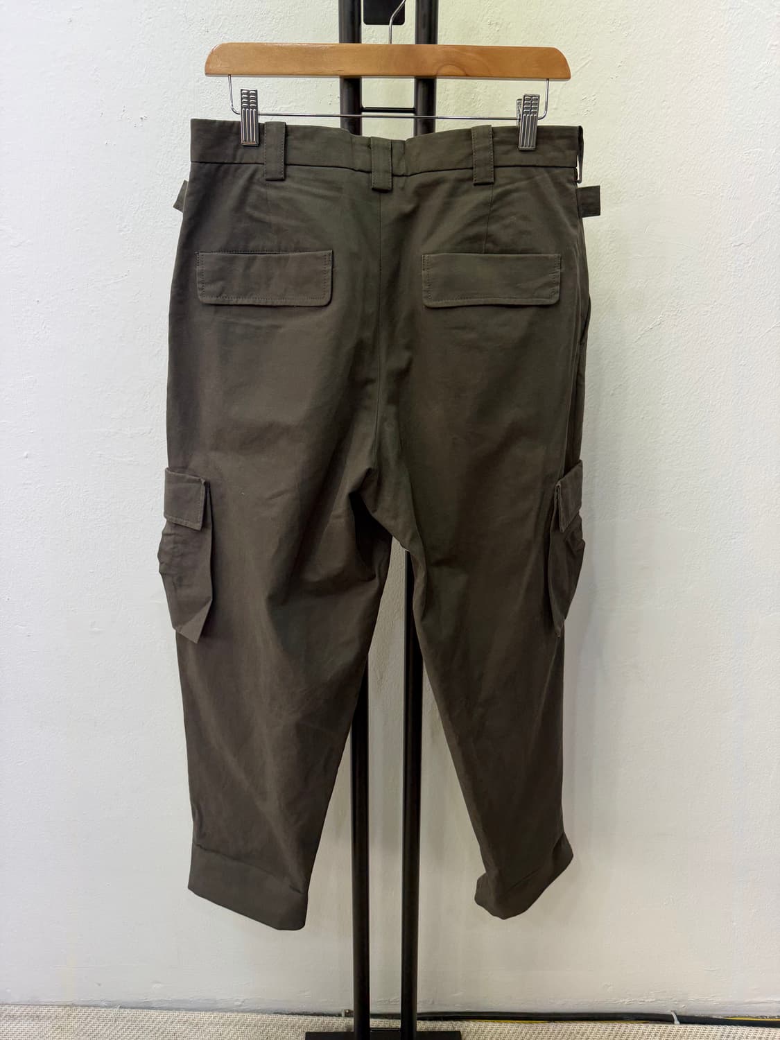 정품) 시스템옴므 21ss 카키 카고팬츠 82(32) 상품이미지6
