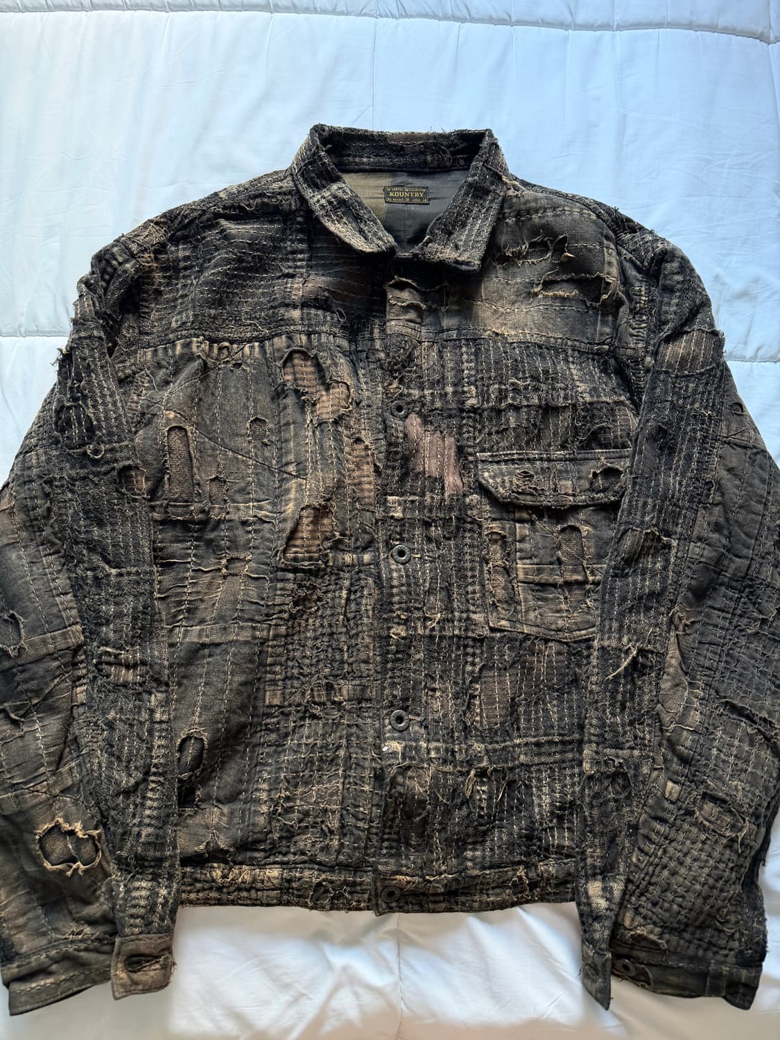 [5사이즈] 캐피탈 블랙 티 코어 보로 자켓  상품이미지1