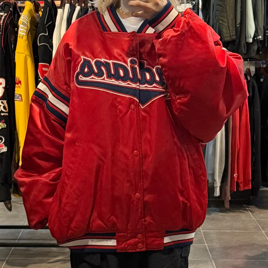 [NO.9]VTG 새틴 바시티 자켓 상품이미지1