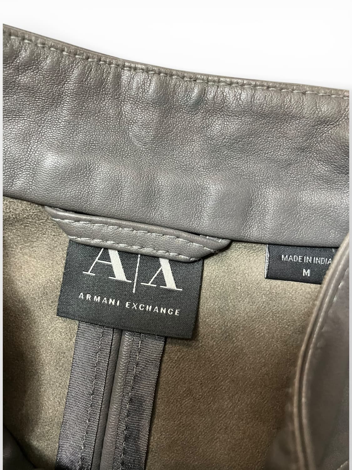 아르마니 익스체인지 투톤 가죽 자켓 M 상품이미지6