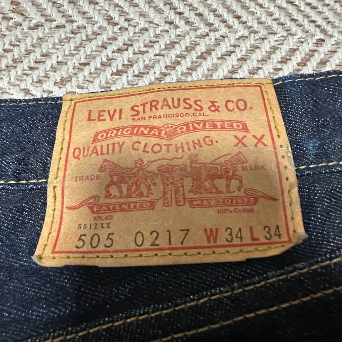 LEVI'S 67505 lvc japan selvedge jeans 상품이미지3
