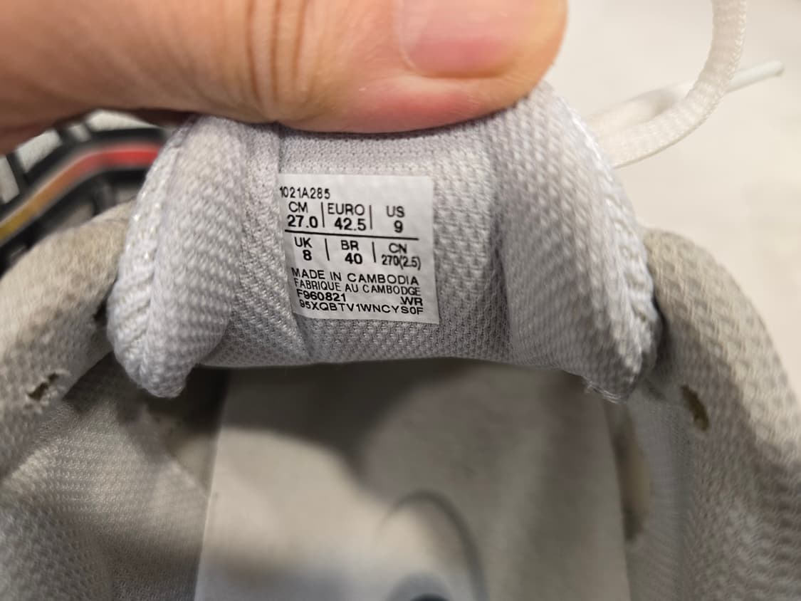 아식스 GEL-1090 화이트 실버 운동화 270 상품이미지7