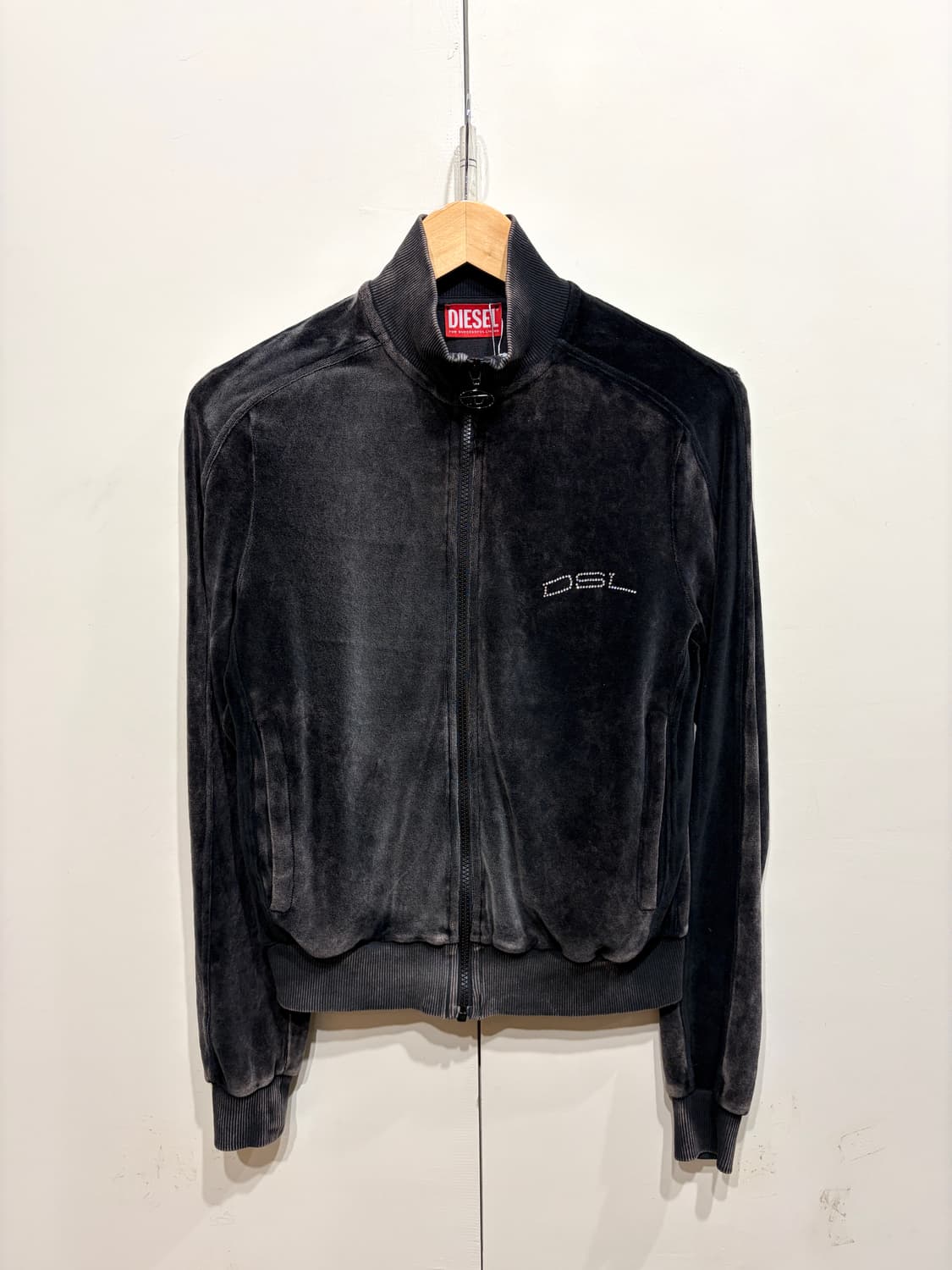 디젤 F-Kinigli 벨벳 집업 스웻셔츠 상품이미지1