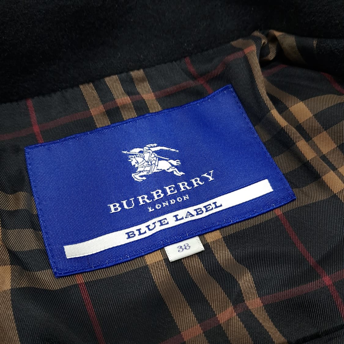 CN879W M 버버리 블루라벨 앙고라 울 캐시미어 벨티드 코트 상품이미지4