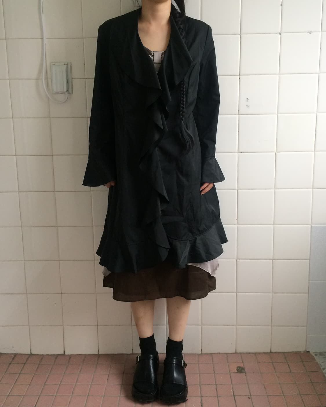 Speccio ruffle glossy coat 상품이미지7