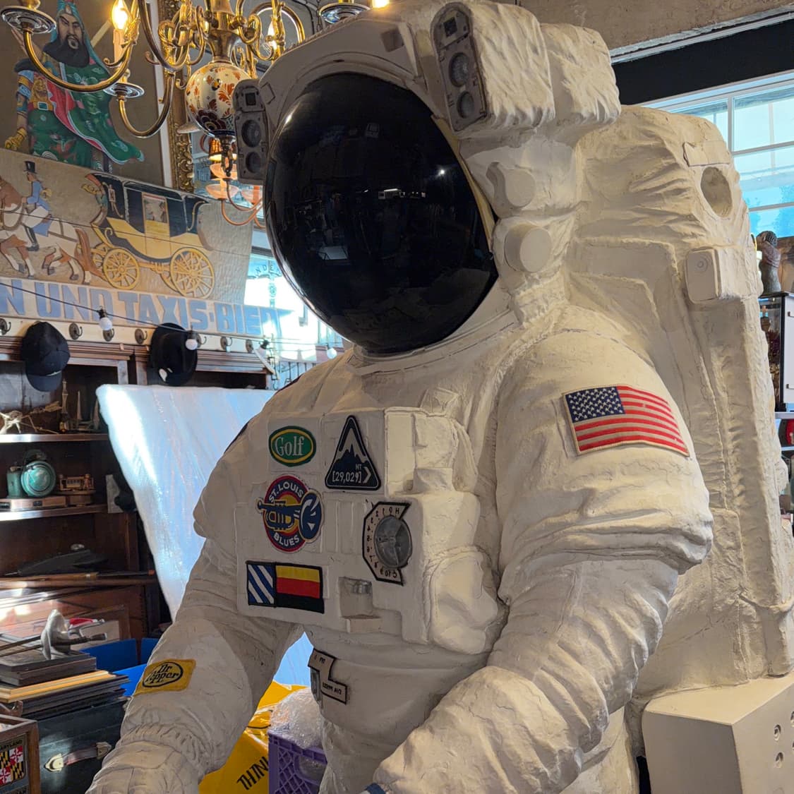 급처 2미터 대형 우주인 조형물 상품이미지5