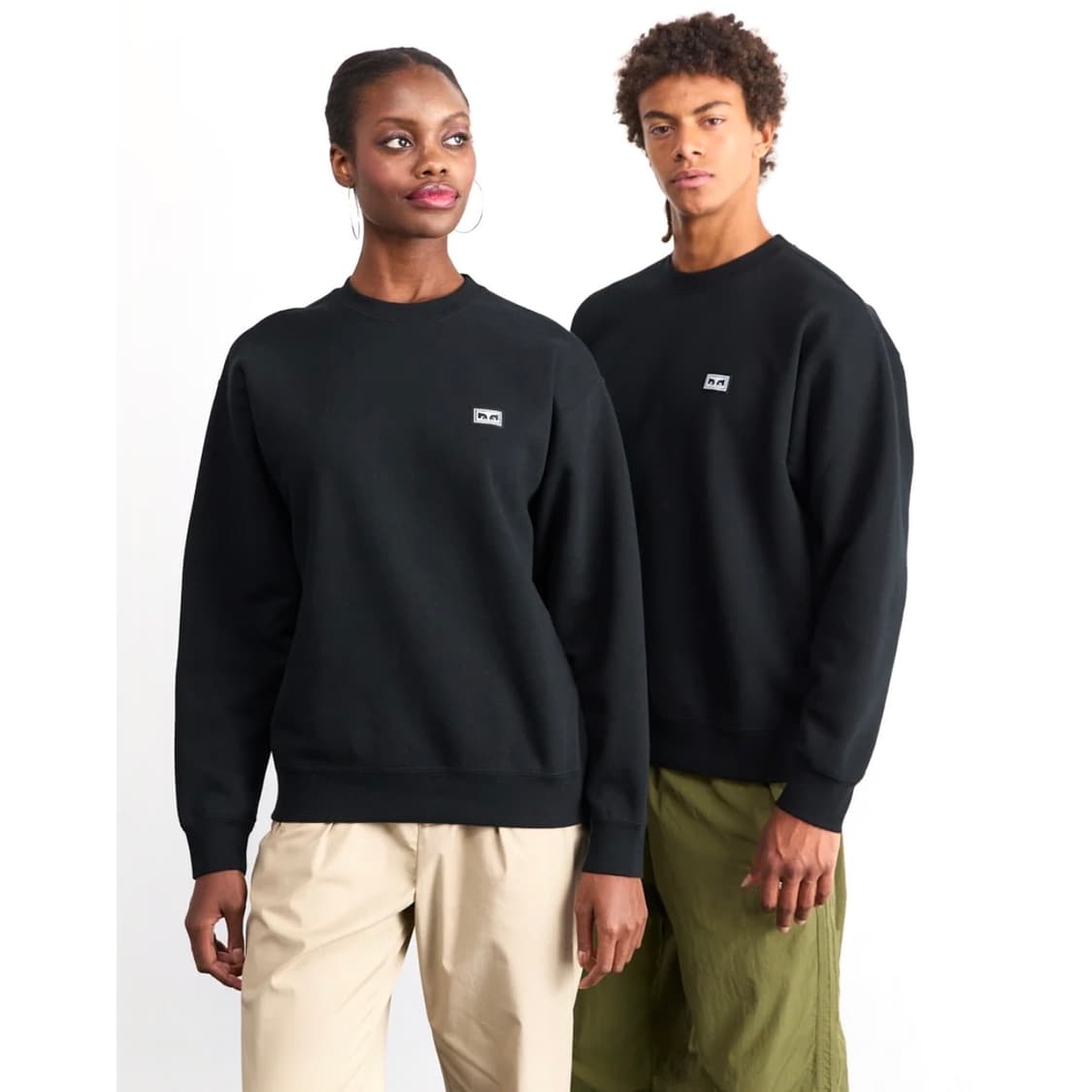 [M] Obey 오베이 웍스 아이즈 블랙 라운드 맨투맨 상품이미지4