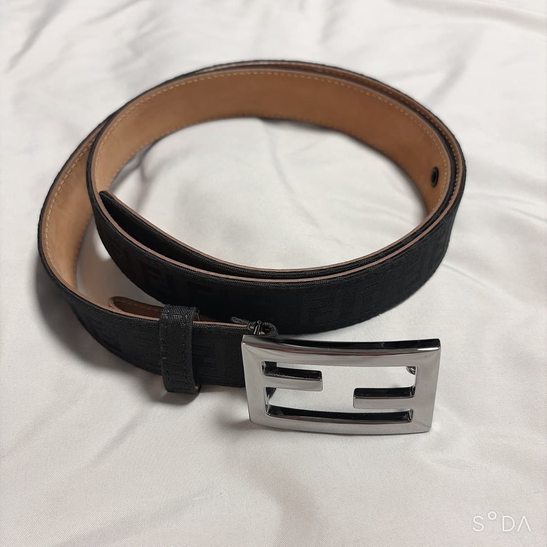 펜디 FF 로고 블랙 벨트 상품이미지1