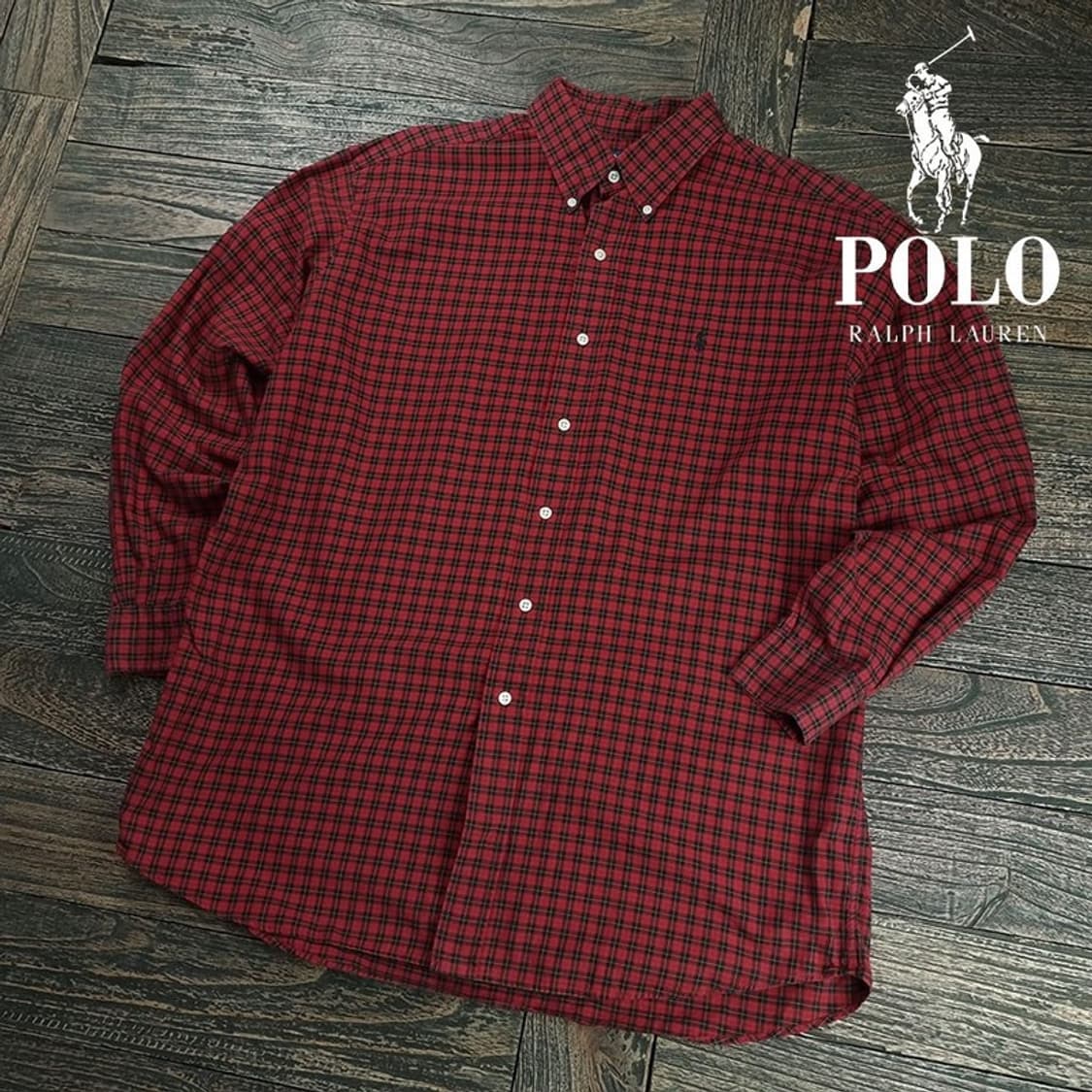 [폴로 랄프로렌] 포니 로고 자수 블레이크 체크 셔츠 M19374 상품이미지1