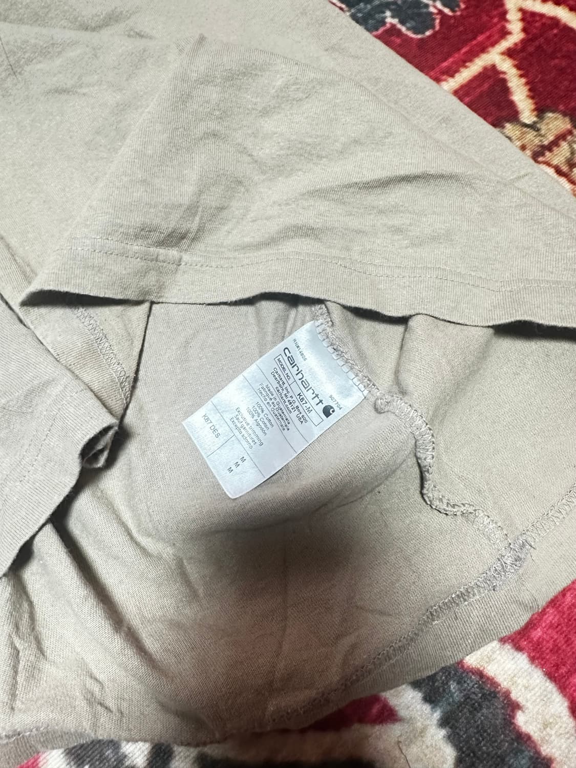 칼하트 포켓로고 반팔 티셔츠 상품이미지3