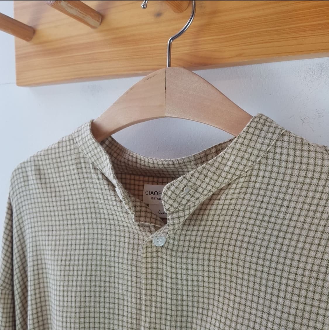 차오패닉 비에라 체크 밴드 카라 셔츠 상품이미지3
