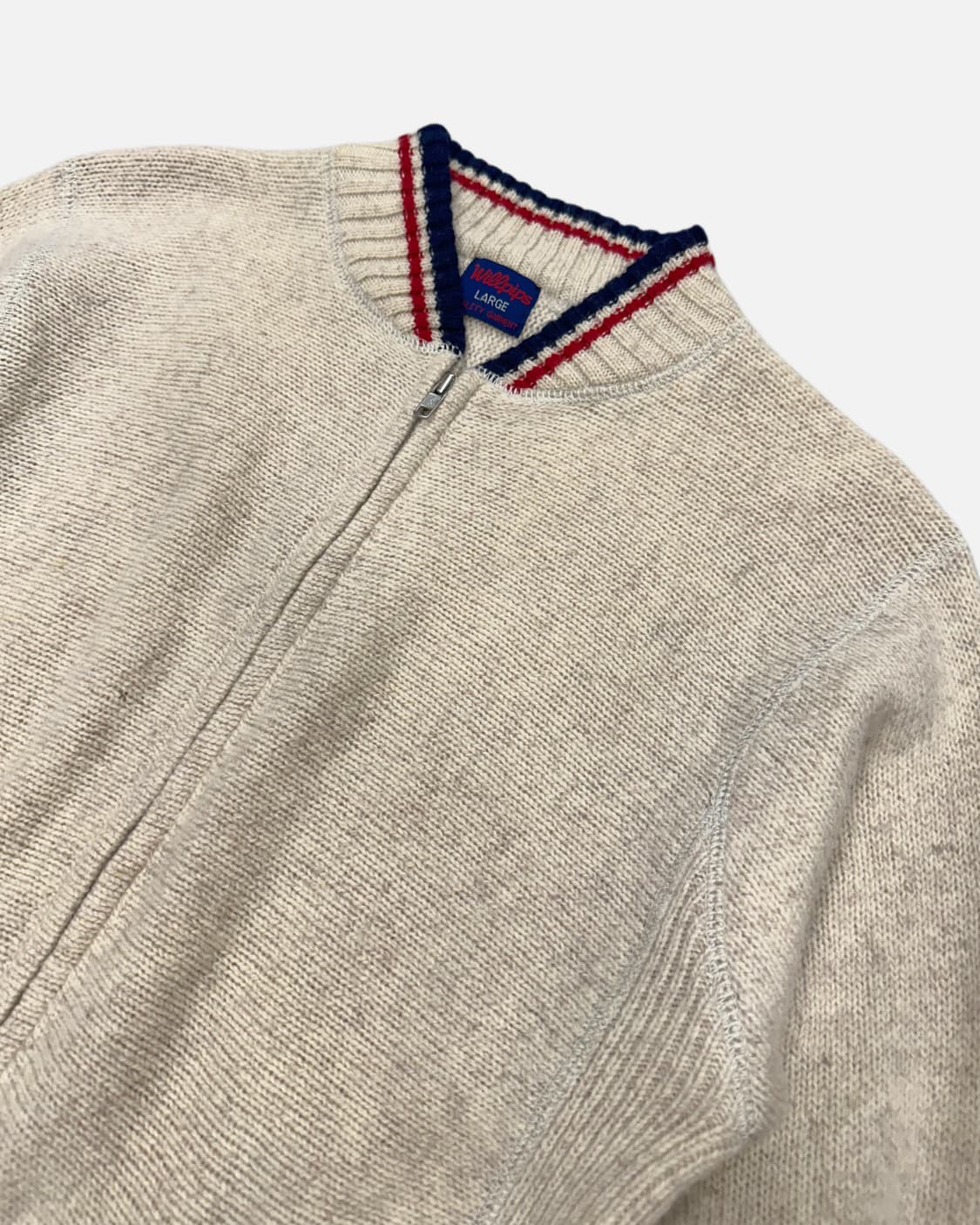 WILLPIPS natural wool knit zip-up 상품이미지3