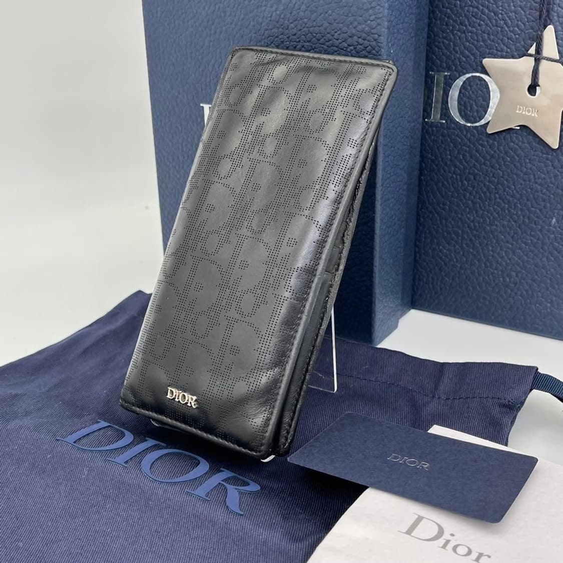 디올 오블리크 패턴 가죽 장지갑 상품이미지10