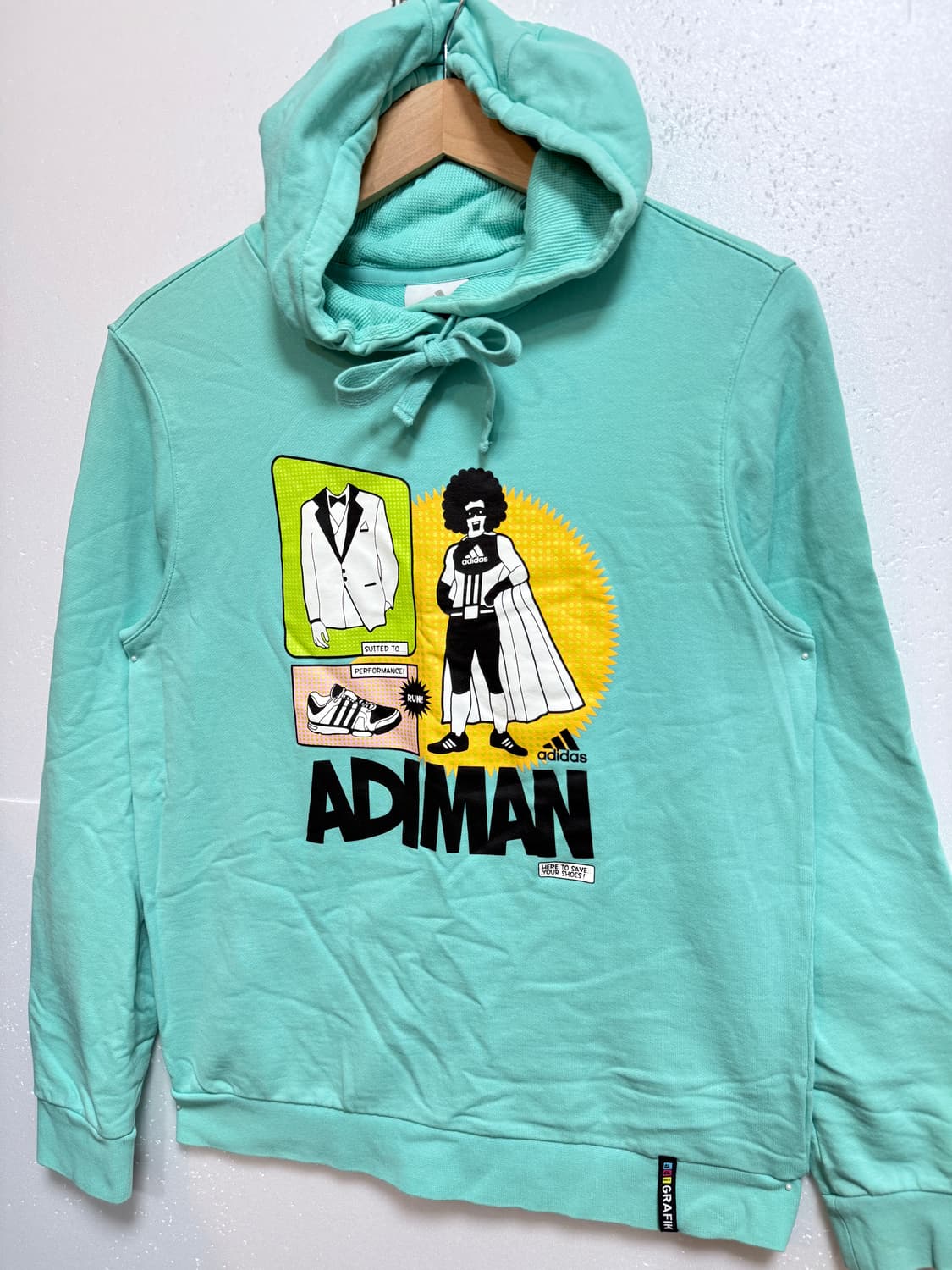아디다스 adidas 민트 그래픽 후드티 100 캐주얼 스트릿 상품이미지2