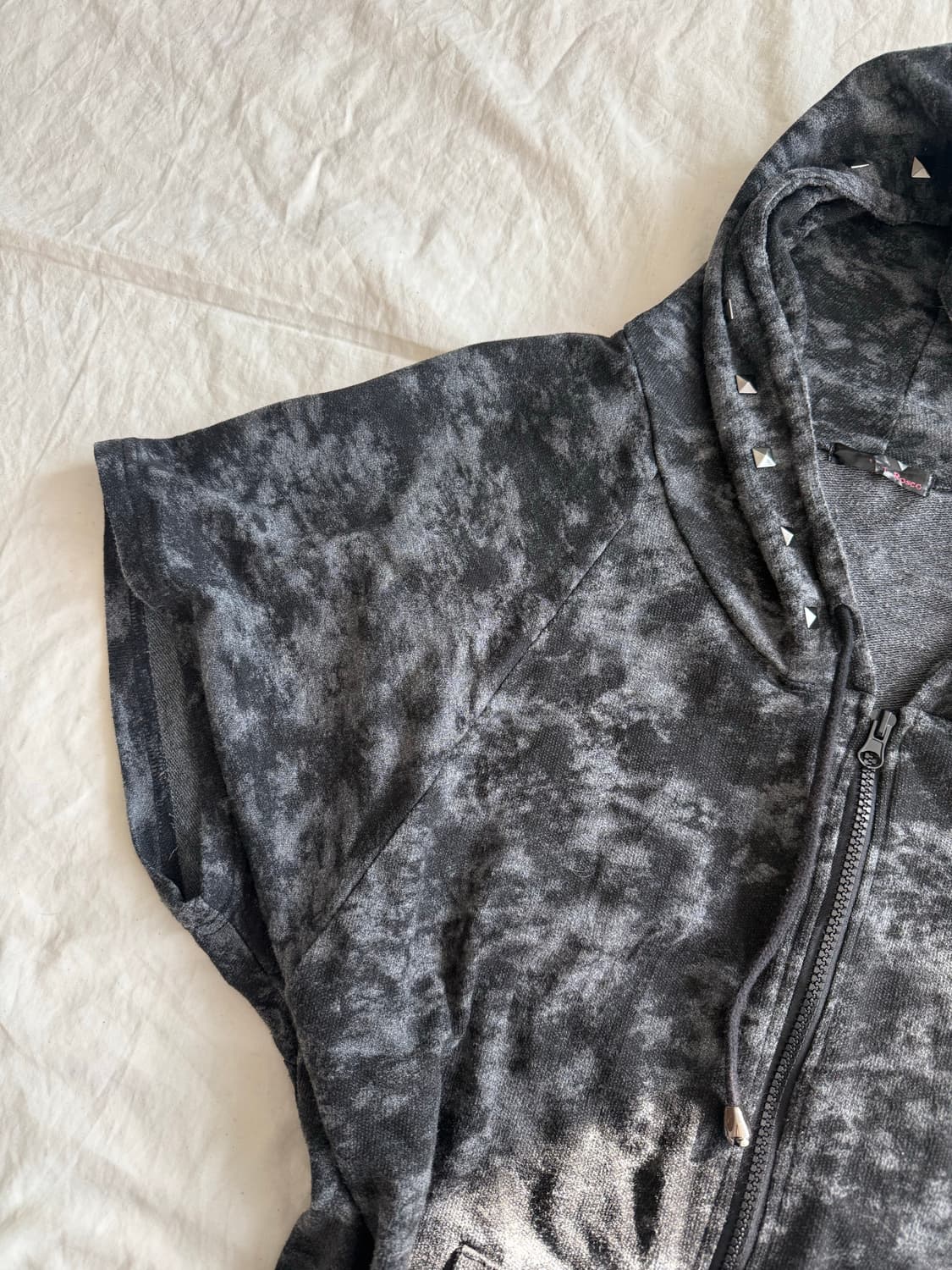 너드 펑크 락시크 니혼진 가오리핏 반팔 후드집업 상품이미지3