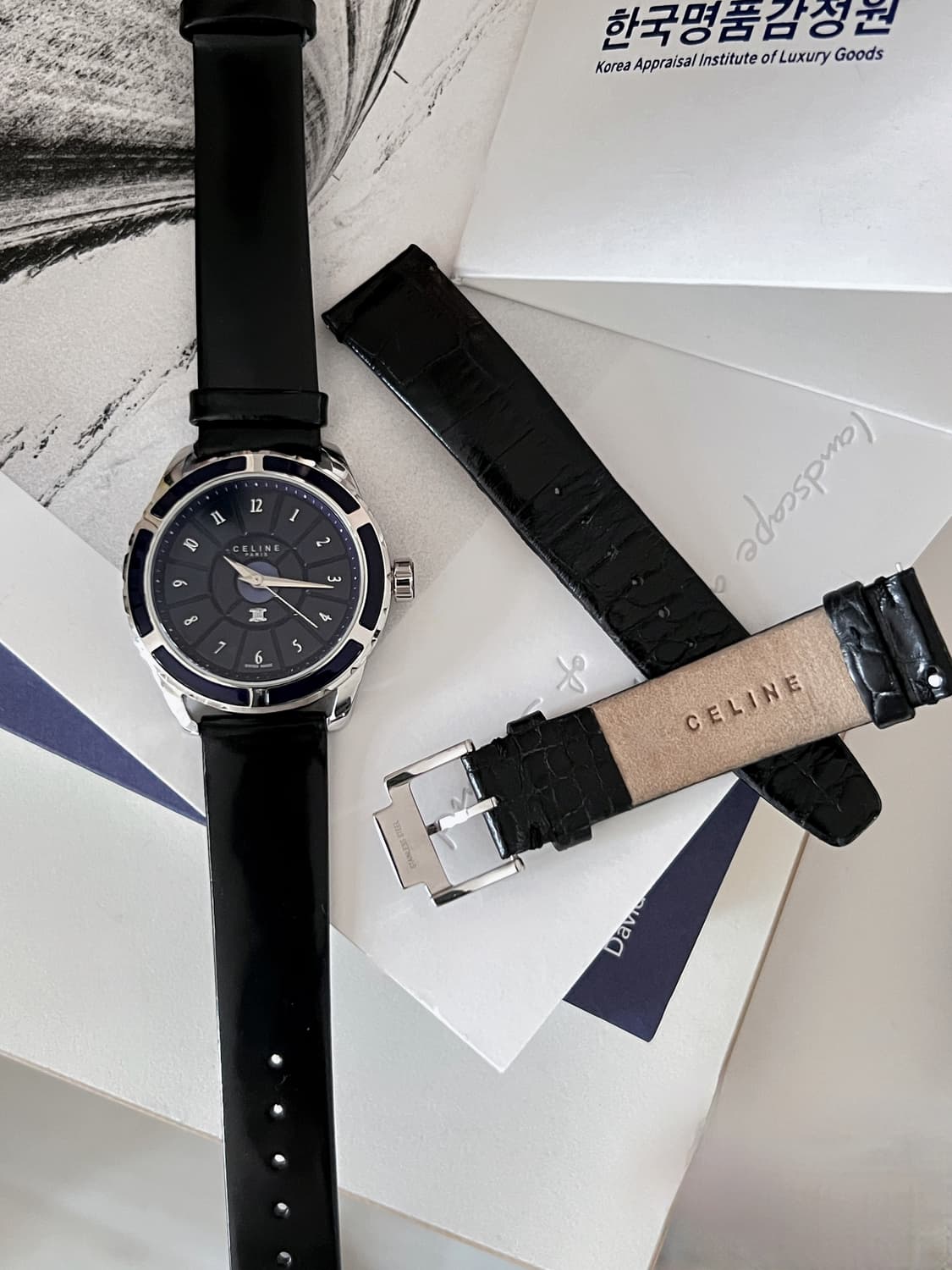 셀린느 트리옹프 남성 시계 / 정품감정 . 케어 상품이미지10