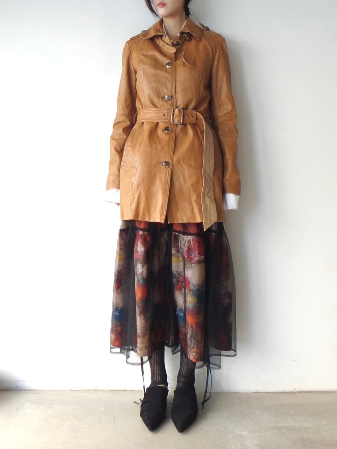 TOMMY HILFIGER buckle leather jacket 상품이미지3