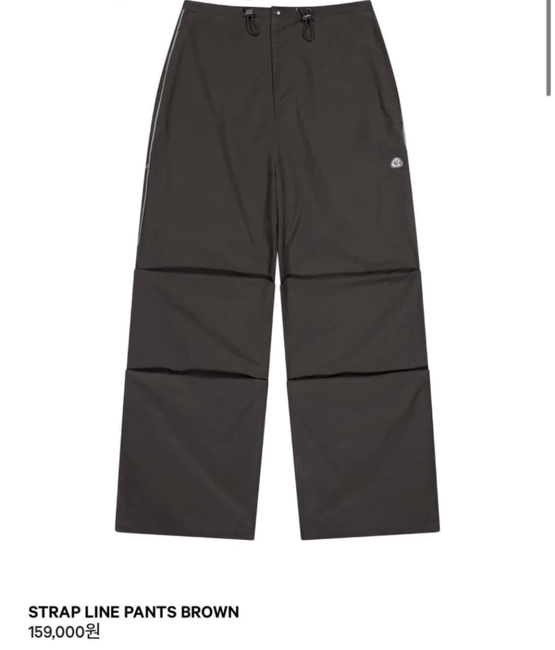 코이세이오 스트랩 라인팬츠 브라운 상품이미지1
