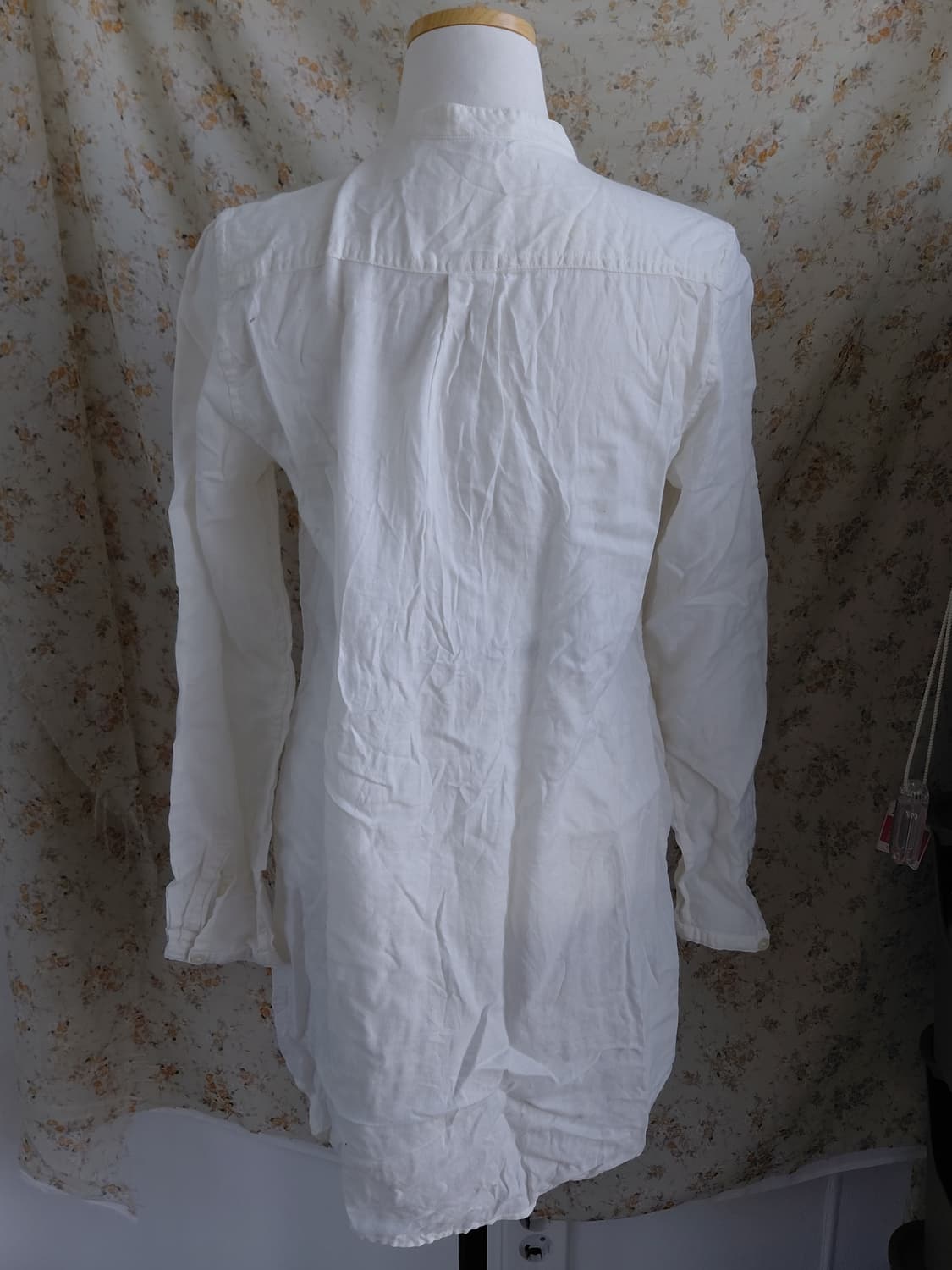 [일본빈티지] 유니클로 화이트 핀턱 롱 셔츠 상품이미지4